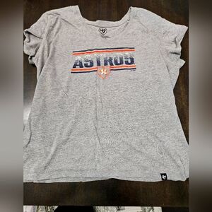 Houston Astros baseball womens vneck tshirt XL